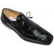 Ferrini 3921 Black All-Over Genuine Alligator Shoes